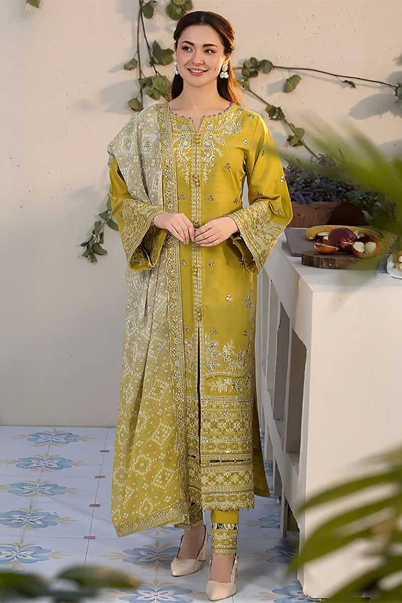 Bareeze Embroidered Lawn 3-Piece Suit - BL-067, view 1
