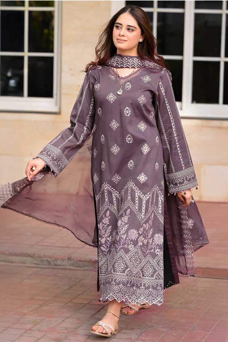 Bareeze Embroidered Lawn 3-Piece Suit - BL-68, view 1