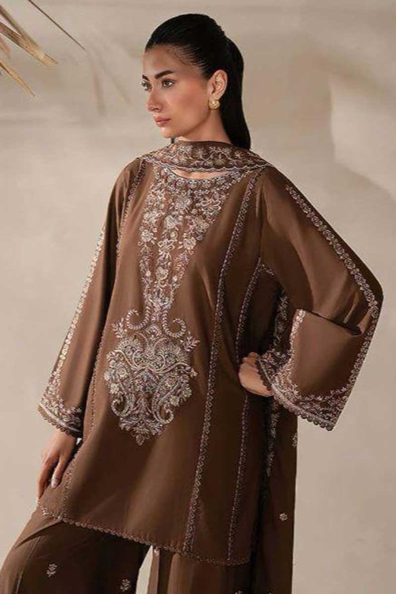 3pc-Embroidered-Dhanak D 19