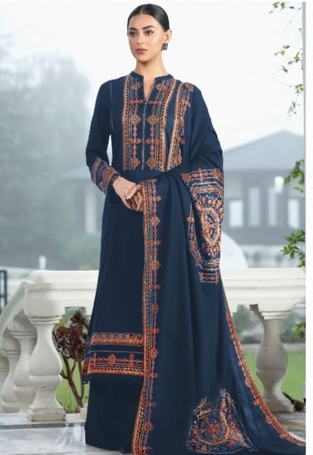 3pc-Embroidered-Dhanak D 62