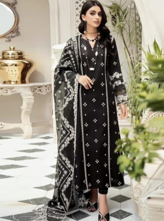 Bareeze Embroidered Lawn 3-Piece Suit - BL-058, view 1