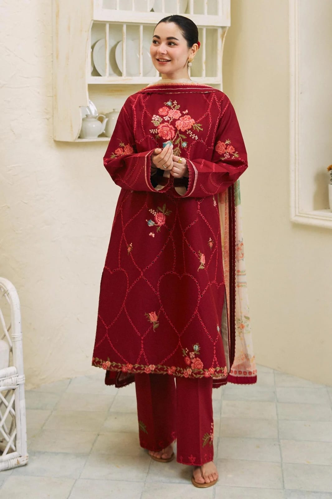 Bareeze Embroidered Lawn 3-Piece Suit - BL-012, view 1