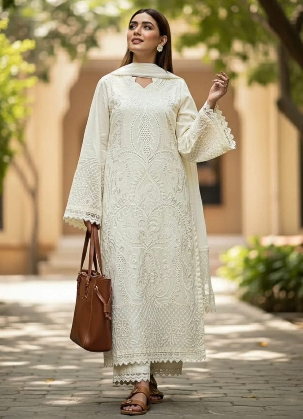 Bareeze Embroidered Lawn 3-Piece Suit - BL-013, view 1
