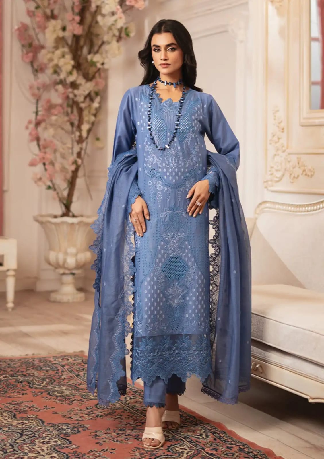 Bareeze Embroidered Lawn 3-Piece Suit - BL-008, view 1