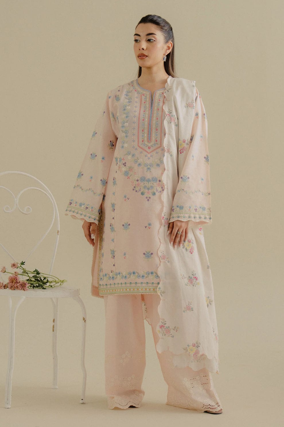 Bareeze Embroidered Lawn 3-Piece Suit - BL-003, view 1