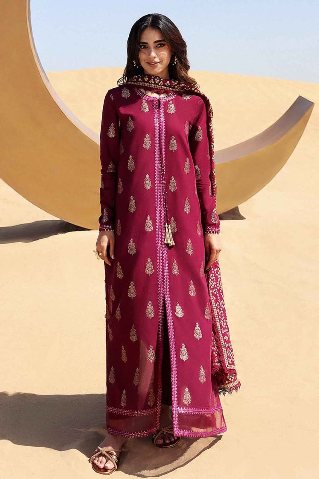 Bareeze Embroidered Lawn 3-Piece Suit - BL-023, view 1