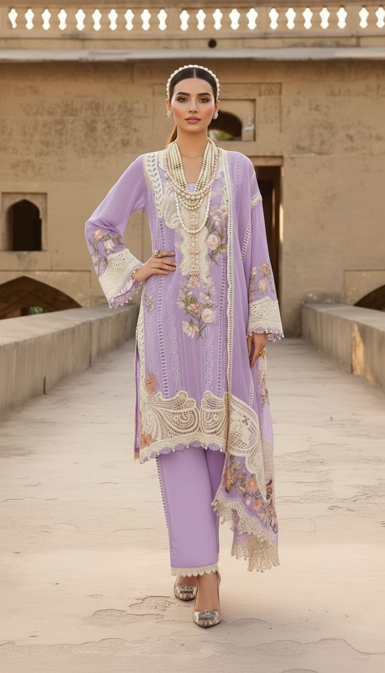 Bareeze Embroidered Lawn 3-Piece Suit - BL-024, view 1