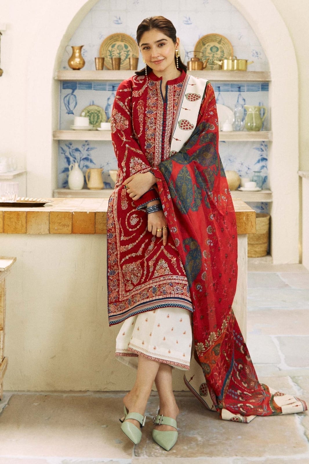 Bareeze Embroidered Lawn 3-Piece Suit - BL-025, view 1
