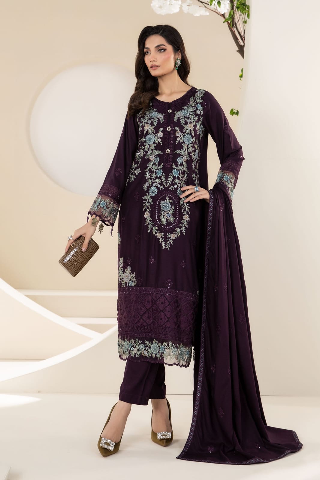 Bareeze Embroidered Lawn 3-Piece Suit - BL-036, view 1