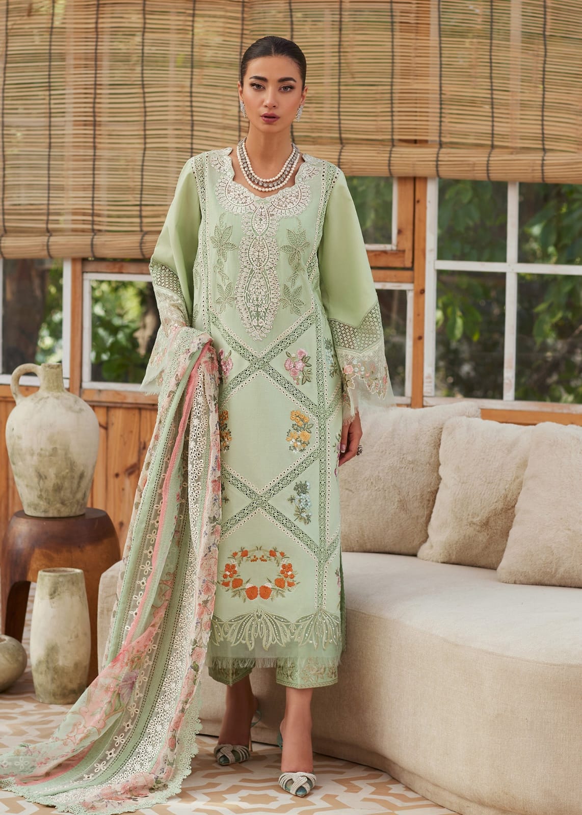 Bareeze Embroidered Lawn 3-Piece Suit - BL-078, view 1
