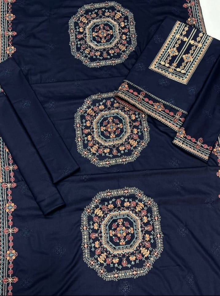 3pc-Embroidered-Dhanak D 62
